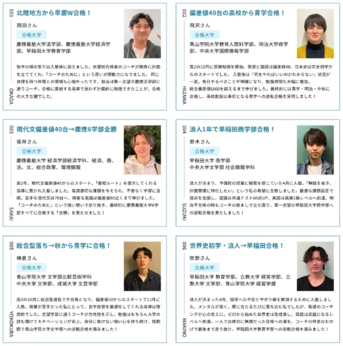 逆転コーチングの合格実績（合格者の声）